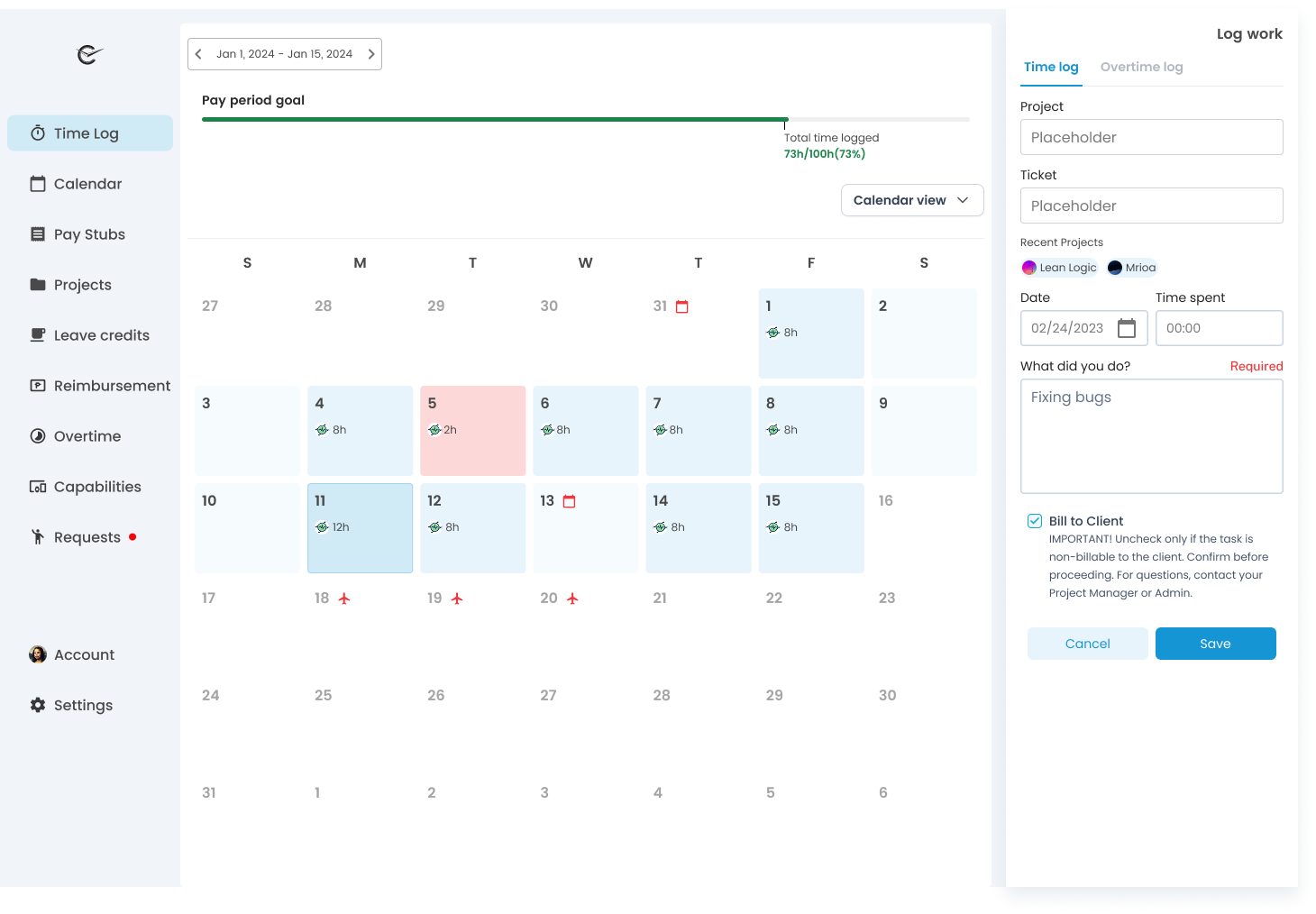 Chronomedia dashboard